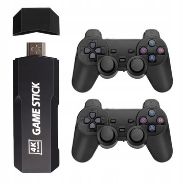 Konsola Retro Game Stick X2 HDMI 4K 64 GB 35tyś gier GD10 PLUS 2 PADY