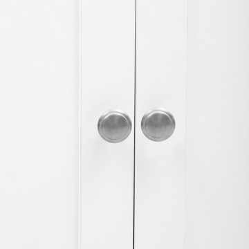 Белый сервант из шлифованного дерева 120*37*80см.