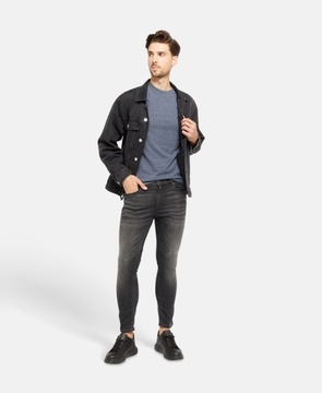 Spodnie jeansowe męskie HUGO BOSS r. 32X34 jeansy tapered fit czarne