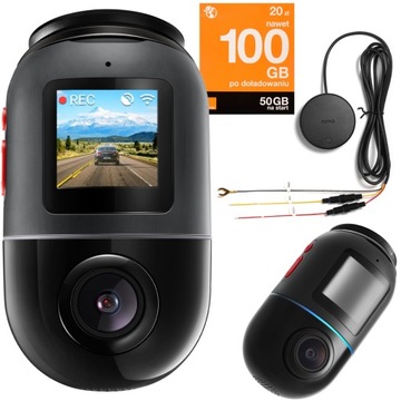 Kamera samochodowa 70mai Omni 32GB + kit UP04 +SIM