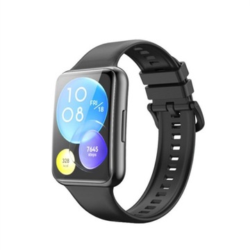 PASEK SILIKONOWY DO HUAWEI WATCH FIT 2 CZARNY