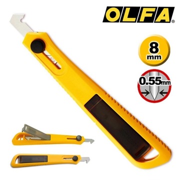 Нож Olfa PC-S +2 лезвия РЕЗКА ТВЕРДОГО ПЛАСТИКА!!