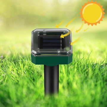 ULTRADŹWIĘKOWY WODOODPORNY ODSTRASZACZ KRETÓW, SOLARNY ODSTRASZACZ KOTÓW