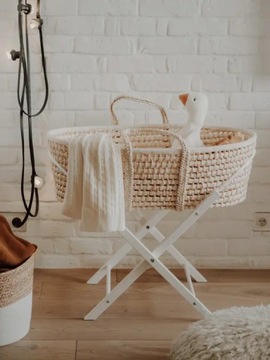 Подставка для корзины Ahoj Baby Moose, белая рамка