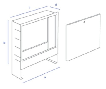 ШКАФ СКРЫТОГО МОНТАЖА ДЛЯ РАСПРЕДЕЛИТЕЛЕЙ 9–10 ЦЕПЕЙ