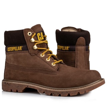 Buty męskie zimowe CATERPILLAR Colorado BROWN WYSOKIE