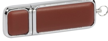 PENDRIVE REKLAMOWY USB z logo skórzany PDs-10 128GB Z GRAWEREM 10 SZT