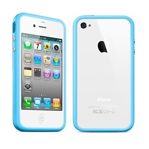 Etui iPhone 4 / 4S ramka blue