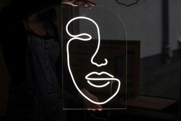 NEON LED dekoracja ścienna lody lodziarnia 23x50