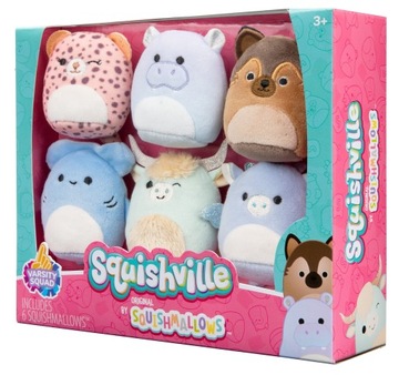 Squishmallows Squishville Mini Plush Varsity Squad 6-Pack
