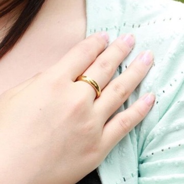 ZŁOTA WOLFRAMOWA OBRĄCZKA WŁADCA PIERŚCIENI r.12