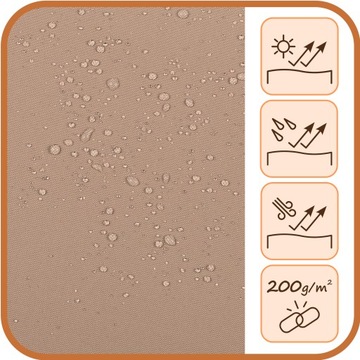 ZASŁONA TARASOWA OGRODOWA ZASŁONY TARASOWE OGRODOWE T 155x280 beżowa