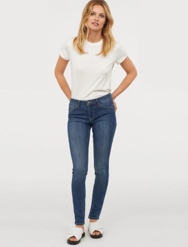 H&M Skinny Low Waist Jeans Jeansy z niskim stanem spodnie dżinsy damskie 31
