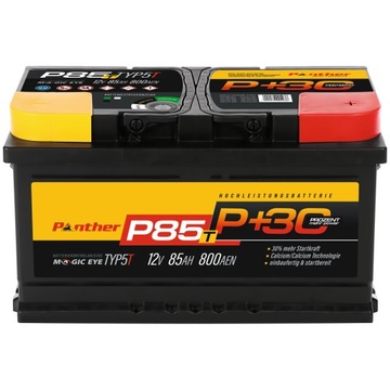 AKUMULATOR PANTHER P+85T 12V 85Ah 800A 317*175*175