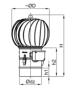 Гибридный дымоход TURBOWENT, диаметр 150 мм