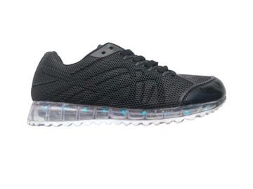 BUTY LED ŚWIECĄCE ADIDASY CZARNE ZX FLUX LEDOWE PODŚWIETLANE PODESZWY r.40