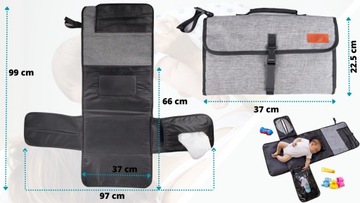 КОВрик-пеленал портативный переносной на прогулку для смены подгузника