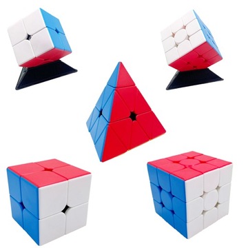 ORYGINALNA KOSTKA 2x2 + 3x3 + Piramida SZYBKA WYREGULOWANA PROFESJONALNA