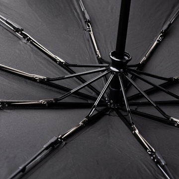 Автоматический волоконный зонт, большой, прочный, черный.