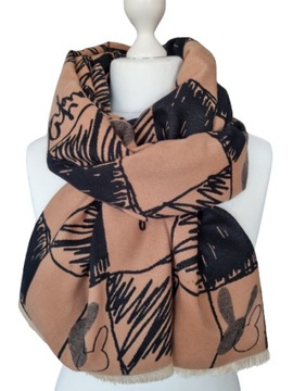 ЭЛЕГАНТНЫЙ ЖЕНСКИЙ ДВУСТОРОННИЙ ШАРФ, ЖЕНСКИЙ ШАРФ