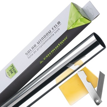 Фольга 75 х 300 см Темное серебро для тонировки стекол