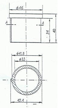 Втулка ступицы колеса (для культиватора)