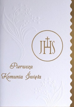 KARNET OKOLICZNOŚCIOWY PAMIĄTKA KOMUNIA ŚWIĘTA