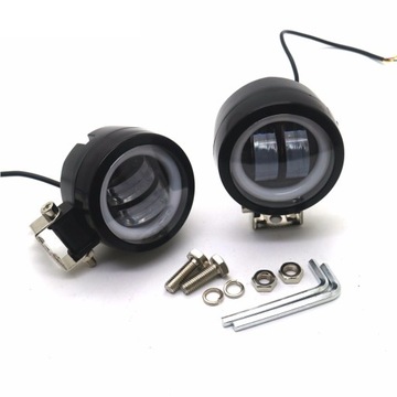 ГАЛОГЕННЫЕ ФАРЫ СВЕТОДИОДНЫЕ ЛАМПЫ CREE RING QUAD MOTOR