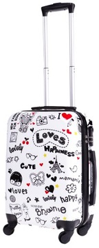 ДОРОЖНЫЙ ЧЕМОДАН ДЛЯ МАЛЕНЬКОЙ РУЧНОЙ РУБКИ ОБЪЕМОМ 30 Л, 4 КОЛЕСА, ЦВЕТА ЧЕМОДАНА ИЗ ПОЛИКАРБОНА BAGIA