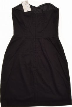 H&M sukienka damska Czarna Dopasowana XXS 32 n