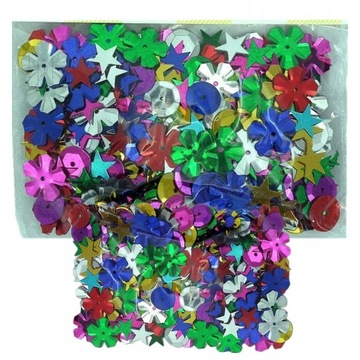 ARTYKUŁY DEKORACYJNE KONFETTI METALICZNE OZDOBNE