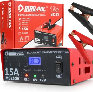 PROSTOWNIK ŁADOWARKA MIKROPROCESOROWA 12/24V 15A