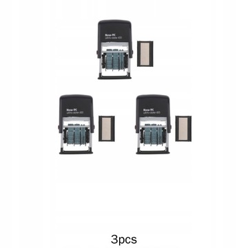 3x Datownik Samoprzylepny Stempel Biurowy