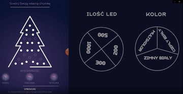 200LED Рождественские гирлянды, БЕЛЫЕ, УПРАВЛЯЮТСЯ ПО ТЕЛЕФОНУ