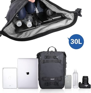 ВОДОНЕПРОНИЦАЕМАЯ СУМКА ДЛЯ МОТОЦИКЛА ДЛЯ ЗАДНЕГО СИДЕНИЯ/СИДЕНЬЯ 30л МОДУЛЬНАЯ