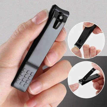 Набор маникюрно-педикюрный 8 шт. кусачки для ногтей в футляре, пинцеты