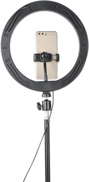 Светодиодный кольцевой светильник, кольцевой светильник 25 см с подставкой