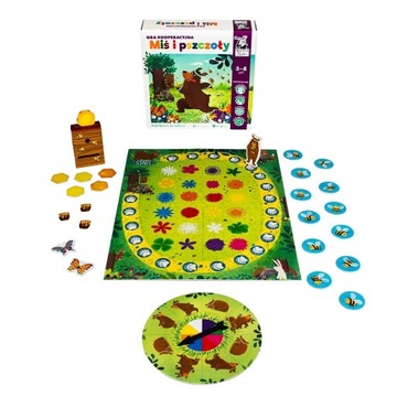 КООПЕРАТИВНАЯ ИГРА. МЕДВЕДЬ И ПЧЕЛЫ. ДОСКА ДЛЯ ДЕТЕЙ 3+ КАПИТАН НАУКА