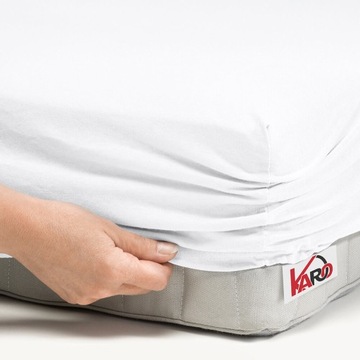 Простыня трикотажная 90х200 белая б KARO