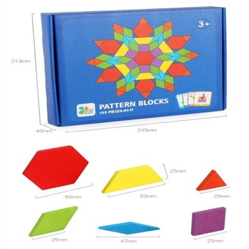 ДЕРЕВЯННЫЙ ПАЗЛ ТАНГРАМ МОНТЕССОРИ 155