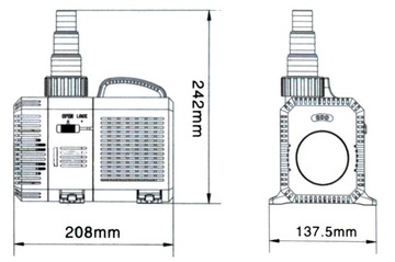 КАСКАДНЫЙ НАСОС CTP-10000 л/ч ЭКО 80Вт H-max 6м