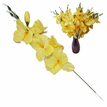 Gladiolus Twig ИСКУССТВЕННЫЕ ЦВЕТЫ Gladiolus WHITE 52см белая гладиолуса