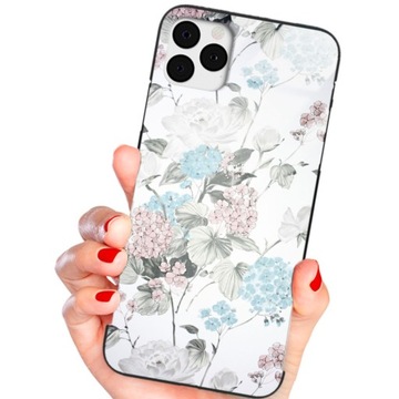 ETUI GLASS do IPHONE 11 PRO MAX Kwiaty Woman Wzory