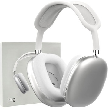 SŁUCHAWKI BEZPRZEWODOWE BLUETOOTH NAUSZNE MIKROFON BIAŁY