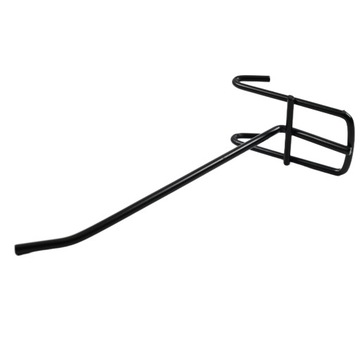 HAK METALOWY CZARNY HACZYK NA KRATĘ ZAWIESZKA NA KRATKĘ 15CM