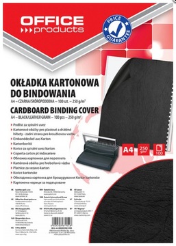 Okładki do bindowania A4/100 skóropodobne czarne