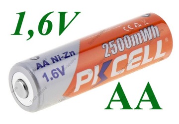 Akumulatorek AA R6 1.5V NiZn Ładowalny 1.6V