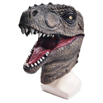GŁOWA DINOZAURA MASKA T-REX LATEKSOWA HALLOWEEN