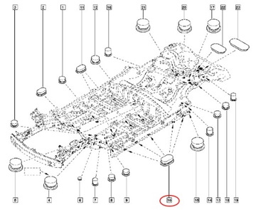 НАКЛАДКА RENAULT ORIGINAL 7703074610