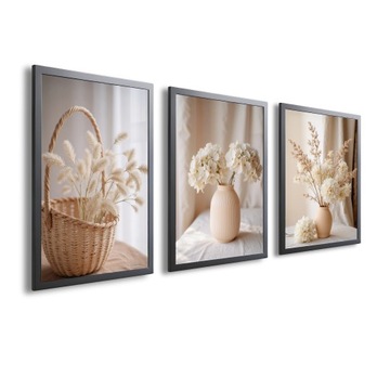 Бохо картины набор из 3 плакатов в каркасе украшения для кухонного салона
